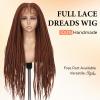100% HANDMADE The Dreads Wig for Black Women and Men Is Made with Soft Double Full Lace,100% Handmade SE Dreadlocks, the Dreadlocks of the Faux Locs Wig Are All Installed by Hand. view 2