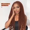 100% HANDMADE The Dreads Wig for Black Women and Men Is Made with Soft Double Full Lace,100% Handmade SE Dreadlocks, the Dreadlocks of the Faux Locs Wig Are All Installed by Hand. view 4