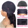 olimaruly Straight Headband Wig Human Hair Wear and Go No Lace Machine Made 24 Inch Straight Headband Wig Glueless 180% Density Headbands Wigs Human Hair Natural Black Color view 2