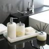 HBJWOV White Marble Bathroom Kit Bathroom Supplies Set Wash Sink Accessories Tissue Box Aromatherapy Tray view 2