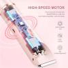Dual-Head Electric Shaver Women 2-in-1 Head Bikini Trimmer USB Type-C Charging, Personal Trimmer Groomer for Body Hair with Trimmer Attachment for Legs Face Lips (Purple) view 3