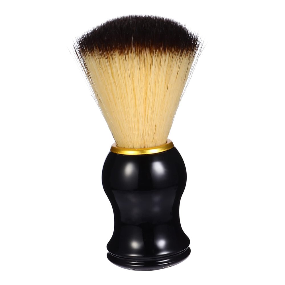 Didiseaon Men Shaving Brush Synthetic Foaming Beard Scrubber for Men Mustache Beard Wooden Handle Shaving Supplies