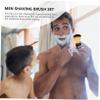 Didiseaon Men Shaving Brush Synthetic Foaming Beard Scrubber for Men Mustache Beard Wooden Handle Shaving Supplies view 2