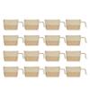 16-Pack Juco Zipper Pouches, 5.91''H X 9.05''L X 2.36''W  Blank Multipurpose Pouches for DIY Crafts, Pen & Pencil Storage, Cosmetics, Travel Toiletries, and More, with Zipper Closure by Jucobee., view 1