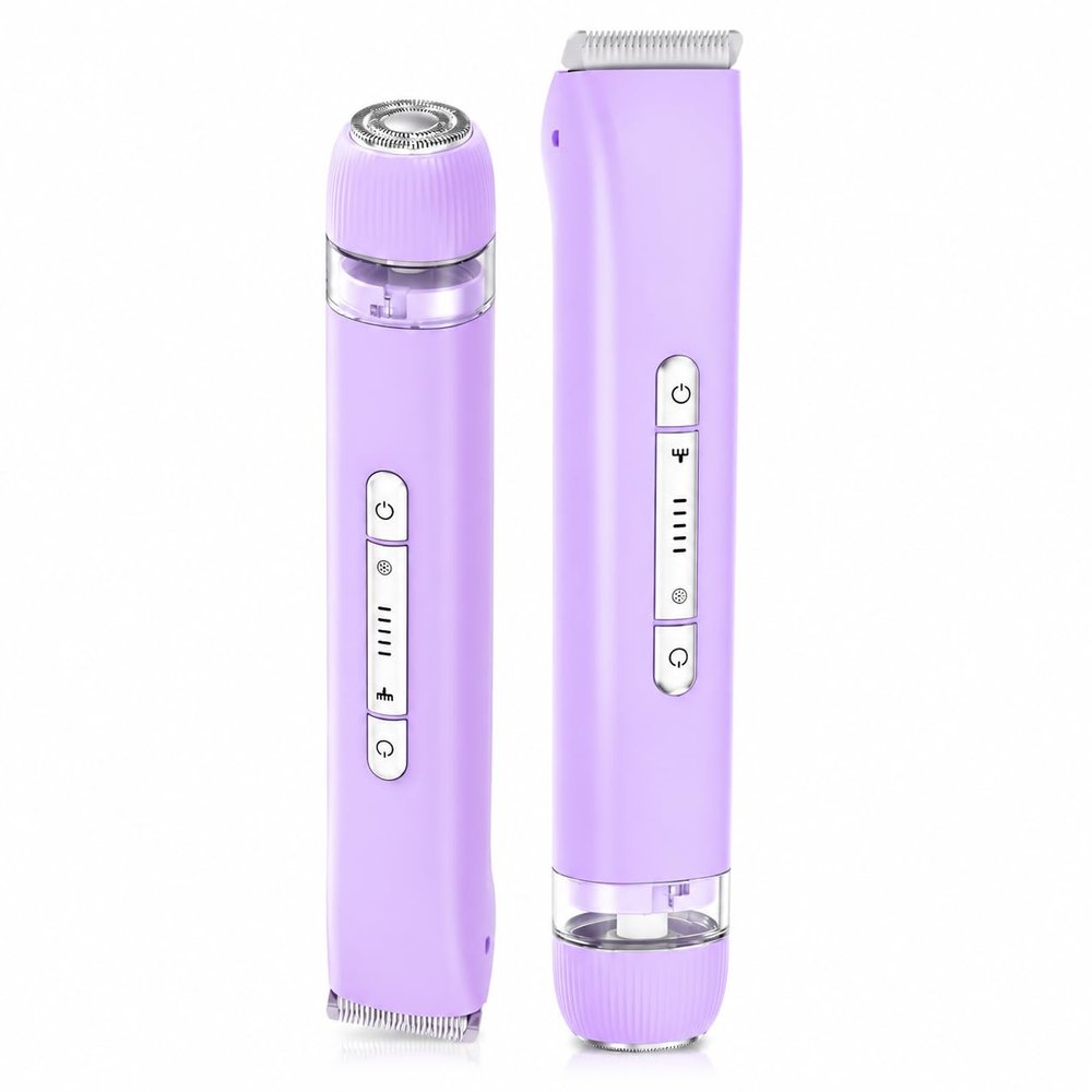Lady Shaver with Precision BladesRechargeable, Waterproof Electric Razor for Smooth, Irritation-Free Hair Removal (Purple)