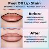 KIMUSE Long-Lasting Lip Stain Peel Off Mask, 12H Smudge-Proof Transfer-Resistant Lip Tint, Vegan & Non-Drying Formula for Bold Matte Finish, Easy Peel Application view 3