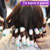SmallCat 100 Pcs Perm Papers for Hair, High-Temperature Thickened Resistant End Papers for Hair Perm, Disposable Hairs Curling Paper for Salon Barber Shop Home - White view 3