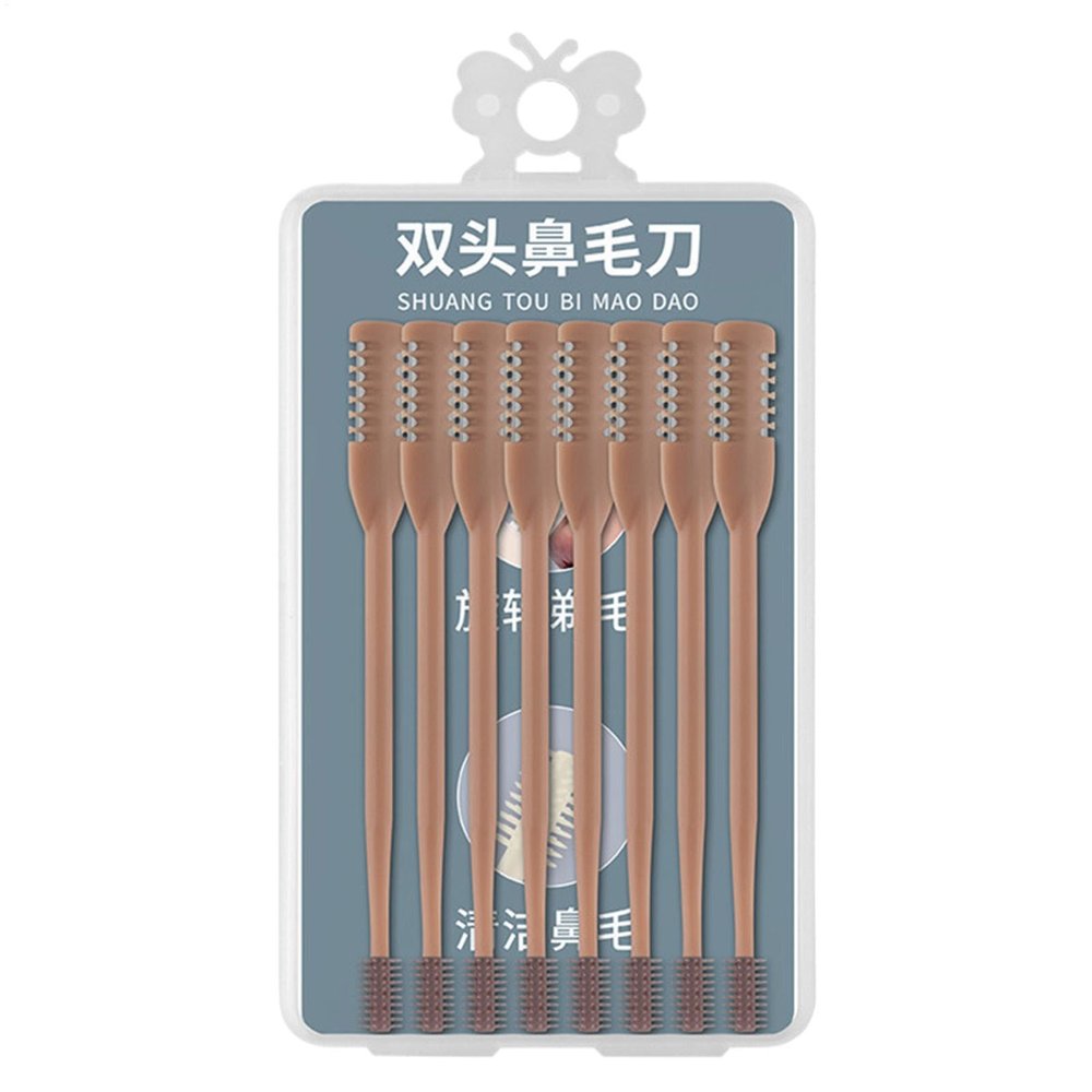 8pcs 2in1 Nose Hair Trimmer, Upgraded Nasal Hair Cutter, Double Sided Nose Hair Trimmer, Personal Nose Hair Removal Tool for Men Women