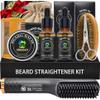 Gifts for Men w/Beard Straightener Kit and Beard Care Kit view 2