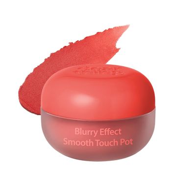 MILKTOUCH dearthing Blurry Effect Smooth Touch Pot - Lip and Blush, Soft Airy Matte Finish, Vivrant Color | Stocking Stuffers for Women (03 Spring Fever, 0.16 Fl Oz)