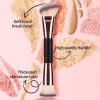 Liquid Foundation Brush - Foundation Makeup Brushes | Double-Ended Foundation Brush | Setting Powder Brush | Makeup Brushes Foundation | Concealer Makeup Face Brush For Contouring, Blending view 3