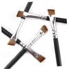 SOESFOUFU 10pcs Mini Eyebrow Brush Wooden Handle Portable Cosmetic Supplies for Home and Salon Use Bristles for Precise Brow Application view 2