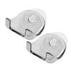 BUGUUYO Suction Razor Holder 2 Pack No-Drill Wall Mounted Shaver Storage Rack for Bathroom Rv Travel Organizer Space Saving Razor Hanger view 1