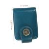 Baluue Lipstick Carrying Case with Built Mirror Pu Leather Compact Lip Gloss Pounch for Travel Random Color Design Women and Girls view 2