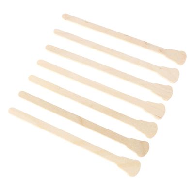 Healeved 500 Pcs Wooden Waxing Spatulas Disposable Wax Sticks for Facial Masks and Hair Removal Natural Color Applicator for Men and Women
