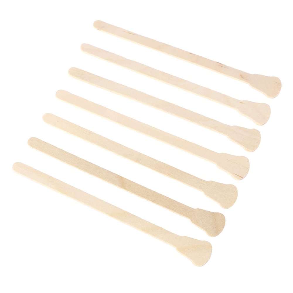 Healeved 500 Pcs Wooden Waxing Spatulas Disposable Wax Sticks for Facial Masks and Hair Removal Natural Color Applicator for Men and Women