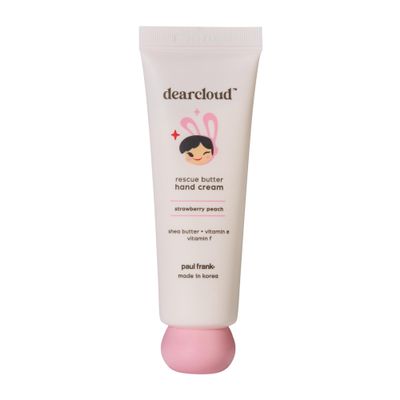 dearcloud Paul Frank Rescue Butter Hand Cream - Ultra Repair for Dry, Cracked Hands, Shea Butter, Vitamin E, and Vitamin F (Strawberry Peach)
