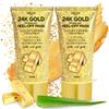 24K Gold Korean Skin Care Peel-Off Face Mask, Dermatologist Tested, 2 Pack view 1