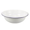 Cabilock Retro Enamel Foot Bath Bowl White Enamel Wash Basin Multi-Purpose Use for Foot Soaking Laundry view 1