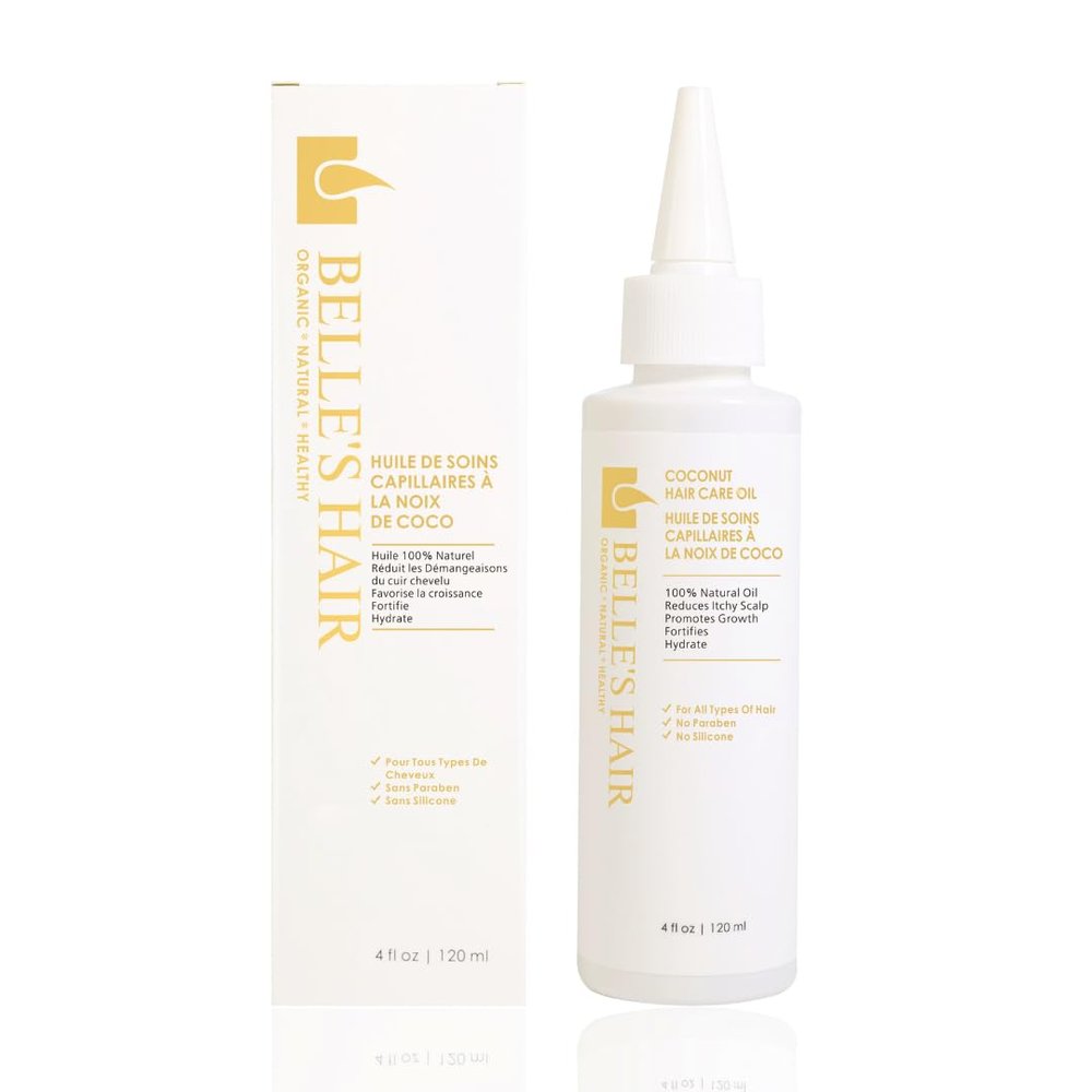 Belle's Hair Coconut Oil | All Hair Types | Nourishing & Strengthening