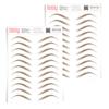 2 Pack Temporary Eyebrow Tattoos Waterproof Eyebrow Stickers, False Tattoos Hair Like Peel Off Instant Transfer Brows For Women And Men | Natural Strokes, Shaping (chic, ginger) view 1