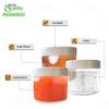 2oz Small Clear Glass Jars with White Lids - Empty Cosmetic Containers with Inner Liners for Lotions, Powders, Ointments, DIY Skincare Beauty & Travel Storage, Sauces, Food Storage (6) view 2
