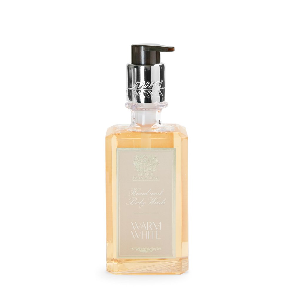 Antica Farmacista Hand & Body Wash - Luxury Nourishing Body Wash - Hydrating Hand Cleansing Wash - Bath & Body Gift - Warm White, 10 fl oz