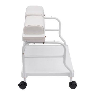 QIUTMER Portable Foot Trolley, Beauty Salon Nail or Foot Bath Spa Portable Esthetician Trolley Cart with Silent Wheels, for Foot Rest Pedicure Manicure Massage Table Salon Supplies