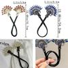 5 PCS Crystal Hair Bun Maker Peacock Shape Twist Hairstyle Bun Fashion Lazy Hair Curler Elegant Rhinestone Hair Clips Bun Maker for Long Hair, Easy Fast Snap Roll Hair Tool for Women Girls 2 Styles view 2