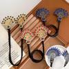 5 PCS Crystal Hair Bun Maker Peacock Shape Twist Hairstyle Bun Fashion Lazy Hair Curler Elegant Rhinestone Hair Clips Bun Maker for Long Hair, Easy Fast Snap Roll Hair Tool for Women Girls 2 Styles view 3