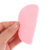 2 Pieces Silicone Makeup Brush Cleaner, Cosmetic Brush Scrubber Mat Pad Cleaning Tool (Grey & Pink) view 4