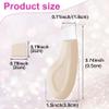 BEIQIYA Manual Face Scraper Tool, Metal Facial Spatula with Silicone Lid, Nose Scraper for Men & Women- Beige view 2