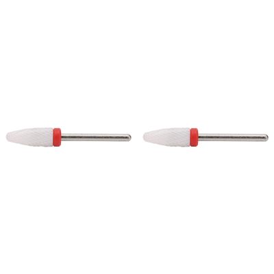 Nail Drill Bit with Corn Head Shape, Ceramic Grinding Head Smooth Carbide Bits for Manicure Pedicure Cuticle Gel Polishing, Electric Grinding Machine Accessories Fast Remove Acrylic or Hard Gel