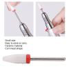 Nail Drill Bit with Corn Head Shape, Ceramic Grinding Head Smooth Carbide Bits for Manicure Pedicure Cuticle Gel Polishing, Electric Grinding Machine Accessories Fast Remove Acrylic or Hard Gel view 3