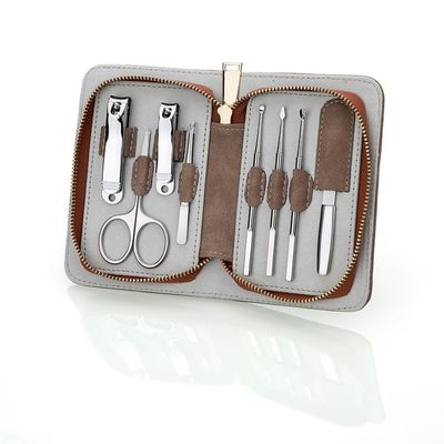 YWMLFZ Gold Zip Bag Manicure Set Nail Tools Nail Clippers Nail Clipper Set