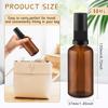 10 Pack Empty Amber Glass Pump Bottles Refillable Cream Lotion Bottles Travel Cosmetic Dispenser Bottle for Sample,Liton,Cream,Liquids Aromatherapy and More (50ml/1.7oz) view 4