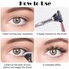 HINZIC 2pcs Folding Angle Scalloped Lash Brush, 2025 New Mascara Fan Brush Multifunctional Eyelash Comb Separator with Soft Bristles Makeup Tool for Upper Lower Eye Lash Natural Lifted view 4