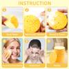 100-Count Compressed Facial Sponges, Natural Cosmetic Spa Sponges for Facial Cleansing, Exfoliating Mask, Makeup Remover, Travel Face Sponges - Yellow view 4