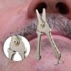 predolo Eyebrow Nose Hair Scissors Makeup Beauty Tool Facial Hair Small Grooming Tool Facial Trimmer for Pet Grooming Beard Cuticles view 3