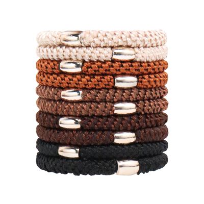 10 Pcs Hair Ties for Women Girls Hair, Hair Tie Bracelets for Women,Strong Elastic Ponytail Holder, Hair Ties for Thick Hair