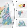 KLL Spring Flowers Butterflies Bees Blue Toiletries Pouchs Camera Lens Cloth Magic Self-Adhesive Toiletry Organizer Travel Wrap 21.7 X 21.7 Wrapper Cosmetic Organizers For Travel view 3