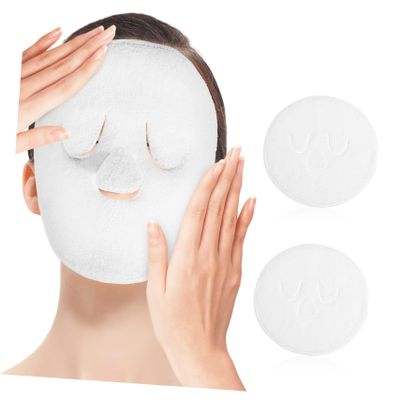 Healeved 2pcs Coral Fleece Facial Towel for Hot Cold Compress Towels for Use Gentle and