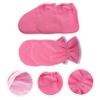 Healeved 4pcs Spa Paraffin Wax Gloves Booties Moisturizing Heat Therapy Covers for Hand Foot Care for Home and Salon Use Pink Enhance Skin Absorption Circulation view 3
