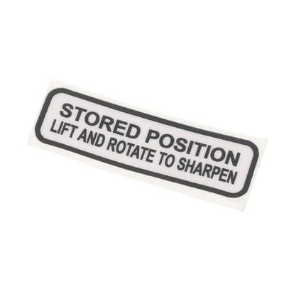 Replacement for fits 920216 Globe Sharpener Label OEM GLO920216