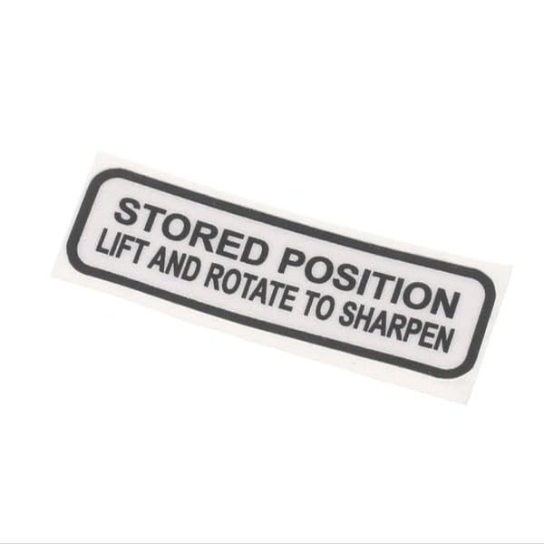 Replacement for fits 920216 Globe Sharpener Label OEM GLO920216