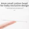 Baby Cotton Swabs for Ears Clean -100% Double-Headed Cotton Tips for Safe Ear Cleaning Ideal for Infants and Children 200 Count view 3