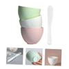 Healeved Mud Mask Mixing Bowl Adjusting Stick Silicone Plastic Bowl Face Mask Mixing for Beauty Salon Diy Maker view 4
