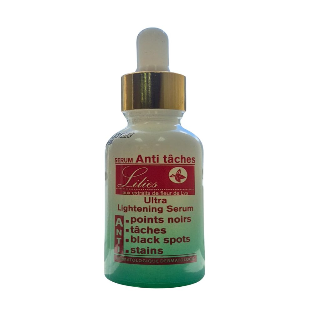 Lilies Fleur De Lys Ultra Serum Nourishing Formula for Dark Spots and Blemishes, Enriched with Botanical Extracts and Vitamins, 1 Fl Oz