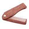 Healeved Wooden Beard Comb Portable Folding Hair Comb for Men for to Clean Stylish Design for Grooming and Beard Care view 1