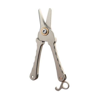FashionCha Men's Nose Hair Scissors Facial Trimmer Comfortable to Hold Multipurpose Facial Hair Trimming Tool for Cuticles Pet Grooming